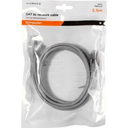 Vivanco F/UTP Cat.5e Καλώδιο Δικτύου Ethernet 2.5m Grey