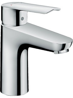 71161000 Hansgrohe Logis E 100 Μοντέρνα Μπαταρία Νιπτήρος Μπάνιου με Βαλβίδα