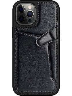 Nillkin Aoge Leather Wallet Back Cover Black (iPhone 12 mini)
