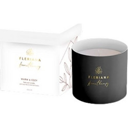Fleriana Aromatherapy Warm & Cozy Natural Candle Κερί για Αρωματοθεραπεία 235 ml