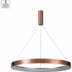 Home Lighting Amarylis SE LED 80 Κρεμαστό Φωτιστικό Οροφής Μονόφωτο LED με Θερμό Λευκό Φως Μπρονζέ 77-8151 Copper