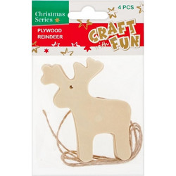 CRAFT FUN ΞΥΛΙΝΟΣ ΚΡΕΜΑΣΤΟΣ ΤΑΡΑΝΔΟΣ 4ΤΕΜ. 438500