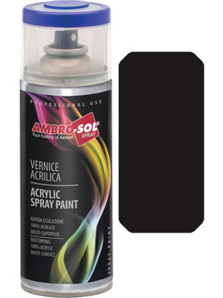 Ambro-Sol Σπρέι Βαφής Μαύρο Satin 400ml