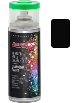 Ambro-Sol Diamond Paint Σπρέι Βαφής Μαύρο Gloss 400ml