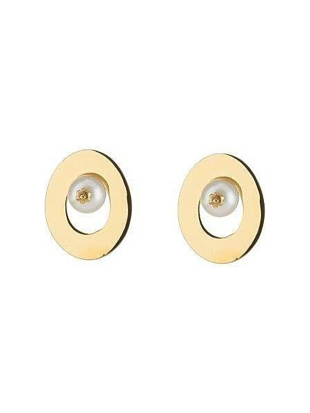 SOVRANI Σκουλαρίκια από ανοξείδωτο ατσάλι Gold J4878