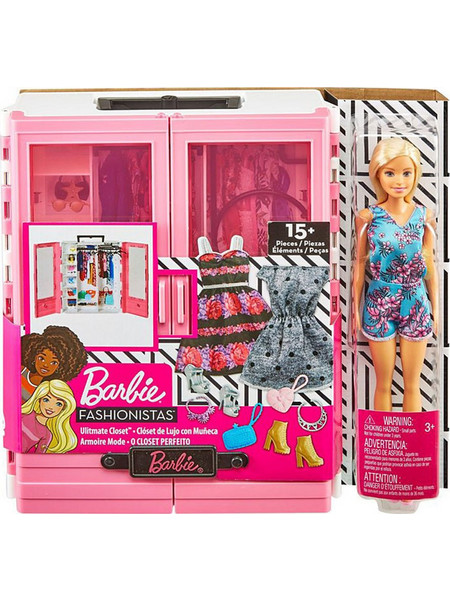 Mattel Barbie Fashionistas Η Ντουλάπα Της Barbie με Κούκλα