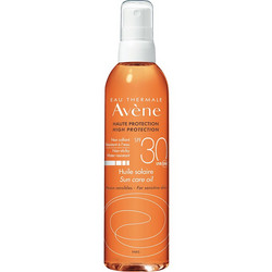 Avene Huile Soleil Sun Care Αδιάβροχο Λάδι Μαυρίσματος Προσώπου & Σώματος SPF30 200ml