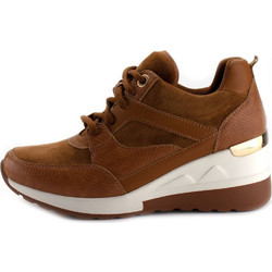 Sneakers με Πλατφόρμα Καφέ