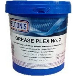 Eldons Grease Plex 2 Γρασο Βασεως Ασβεστιου Γενικης Λιπανσης Ινωδους Μορφης 1Kg