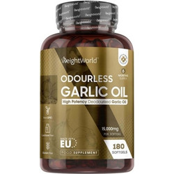 WeightWorld Odourless Garlic 180 Μαλακές Κάψουλες