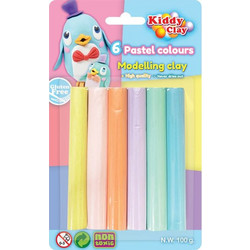 Valoro Kiddy Clay Πλαστελίνη Σετ 6 Παστέλ Χρώματα