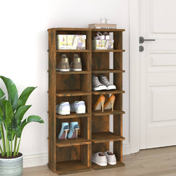 vidaXL Παπουτσοθήκη Ξύλινη Δρυς Μ27.5xΠ27xΥ102cm 815973