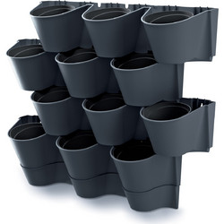 PROSPERPLAST Γλαστράκια Βοτάνων Cascade Wall 12 θέσεων IO2W600W-S433