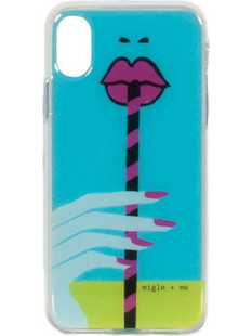 Migle + me πλαστική θήκη iPhone X Lips blue cvx-lips