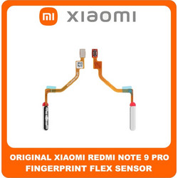 Γνήσια Original Xiaomi Redmi Note 9 Pro (M2003J6B2G) Fingerprint Flex Sensor Αισθητήρας Δακτυλικού Αποτυπώματος Glacier White Άσπρο 490100000G5E (Service Pack By Xiaomi)