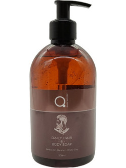 Qure Daily Hair & Body Soap Σαμπουάν & Αφρόλουτρο για Επανόρθωση 500ml
