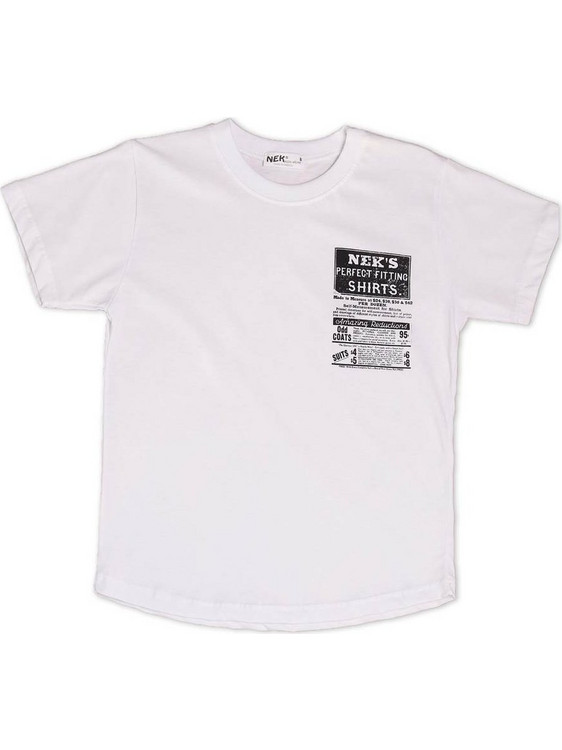 NEK Παιδικό T-Shirt Κοντομάνικο Λευκό 65422