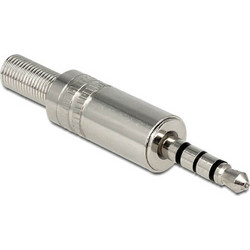 Μεταλλικό Βύσμα DeLock (65546) 3.5mm - Silver 65546