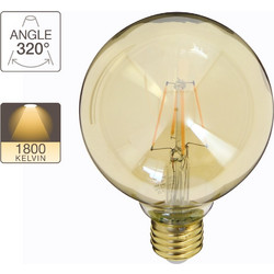 Xanlite Λάμπα γλόμπος G95 Vintage 4W E27 320 350LM 1800K 416632