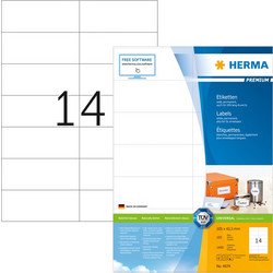 Αυτοκόλλητες Ετικέτες Herma 105x42.3 100-Sheets (4674)