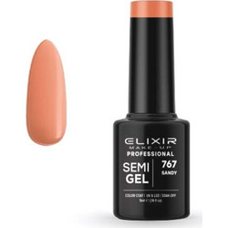 Elixir Semigel 767 Orange Ημιμόνιμο Βερνίκι Νυχιών 5ml