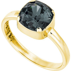 Δαχτυλίδι Anastasios Creations χρυσό ασήμι 925 με swarovski silver night 8x8mm No.55 FD739