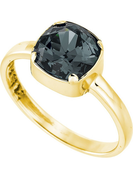 Δαχτυλίδι Anastasios Creations χρυσό ασήμι 925 με swarovski silver night 8x8mm No.55 FD739
