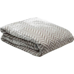 Κουβέρτα Βελουτέ Υπέρδιπλη Ζακάρ Grey Sunshine Home 220x240 cm