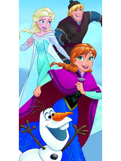 Viopros Frozen 49 Παιδική Πετσέτα Θαλάσσης Μπλε 70x140cm 658658