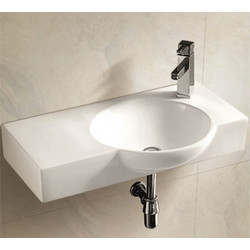 Inter Ceramic Alma Κρεμαστός Νιπτήρας Μπάνιου Πορσελάνης 75x45cm Λευκός 7513