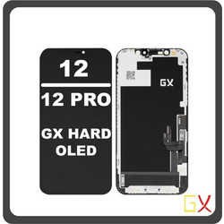 Συμβατό Για Apple iPhone 12 (A2403, A2172, A2402) iPhone 12 Pro (A2407, A2341, A2406) GX Hard OLED LCD Display Screen Assembly Οθόνη + Touch Screen Digitizer Μηχανισμός Αφής Black Μαύρο (Premium A
