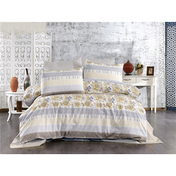 Lino Home Κουρτίνα Floral με Τρέσα 135x270 Izal 801 Black