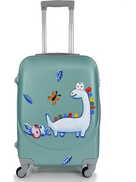 Playbags Collection Dino PS219-20 Παιδική Βαλίτσα Καμπίνας 55x36x21cm με 4 Ρόδες Βεραμάν