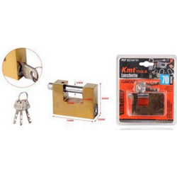 Λουκέτο Τάκου Με 3 Κλειδιά 70mm (χρυσό) - KmtTools
