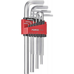 Force 5102L Σετ Μακριά Κλειδιά Άλεν 10 τεμ