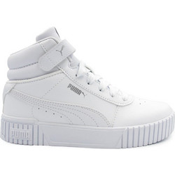 Puma Carina 2.0 PS Παιδικά Sneakers Μποτάκια Λευκά 387377-02