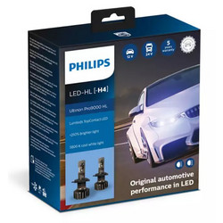 Philips H4 Pro9000 HL Ultinon 11342U90CWX25 LED 13.2V 18W 2τμχ