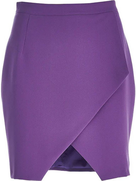 Silvian Heach CVA22218GO Υφασμάτινη Μίνι Φούστα Purple