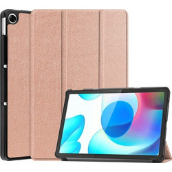 Θήκη Βιβλίο TriFold με Βάση Στήριξης για Realme Pad 10.4 - Ροζέ Χρυσαφί