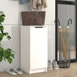 vidaXL Παπουτσοθήκη Ξύλινη Λευκή Μ35xΠ30xΥ70cm 811412