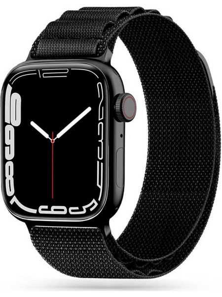 Tech-Protect Nylon Pro Λουράκι Υφασμάτινο Black (Apple Watch 42 / 44 / 45mm)