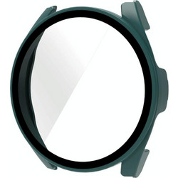 Για Xiaomi Watch S2 46mm PC + 9H Tempered Glass Integrated Protective Watch Θήκη (Πράσινο Πεύκου) (OEM)