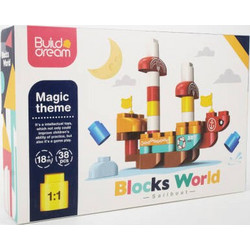 Τουβλάκια Κατασκευής ICOM Blocks World Sailboat 38 τμχ (001754)
