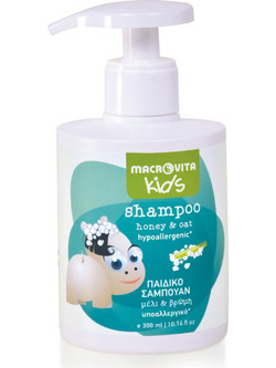 Macrovita Kids Μέλι & Βρώμη Παιδικό Φυτικό Σαμπουάν 300ml