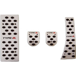 Πεντάλ Αλουμινίου Και Footrest Type-R Για Honda Civic 2006+ Μη Αυτόματο Σετ 4 Τεμάχια