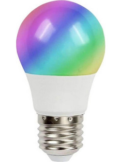 LED λάμπα RGBW 3W/ E27 με χειριστήριο