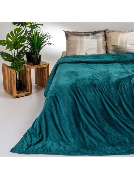 Κουβέρτα Fleece Υπέρδιπλη Tokyo Petrol Melinen 220x240 cm
