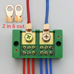 Μονοφασικός Διακλαδωτήρας καλωδίων 200A 220V 2 in 6 out - 0390