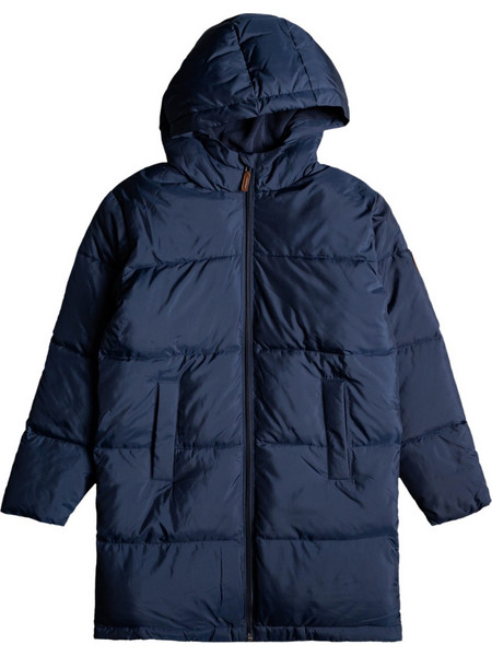 Roxy Παιδικό Μπουφάν Χειμωνιάτικο Puffer Navy Μπλε ERGJK03109-BSP0