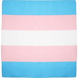 Transgender Flag Cotton Bandanas 53cm x 53cm